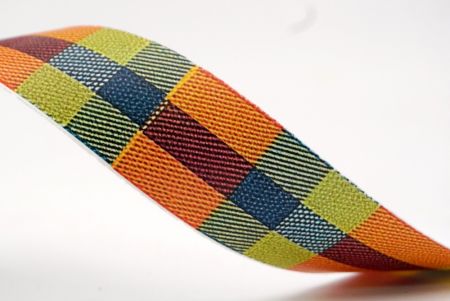Erntegewürz Mehrfarbiges Plaid-Ribbon_AI